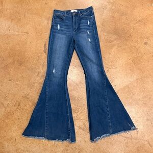 Articles Of Society Women’s Size 27 High Rise Flare Distressed Jeans